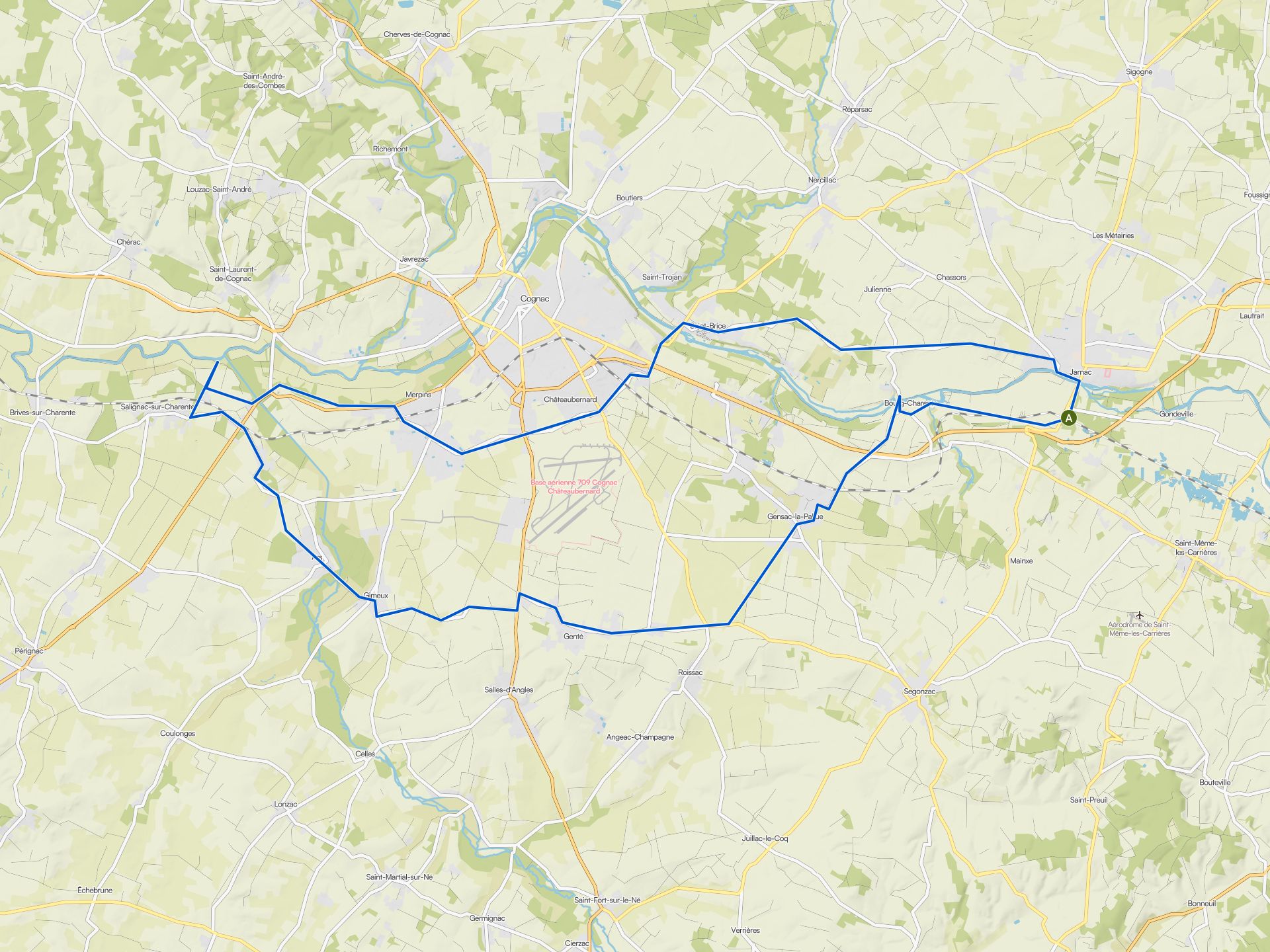 The best traffic-free bike rides around Triac-Lautrait | Komoot